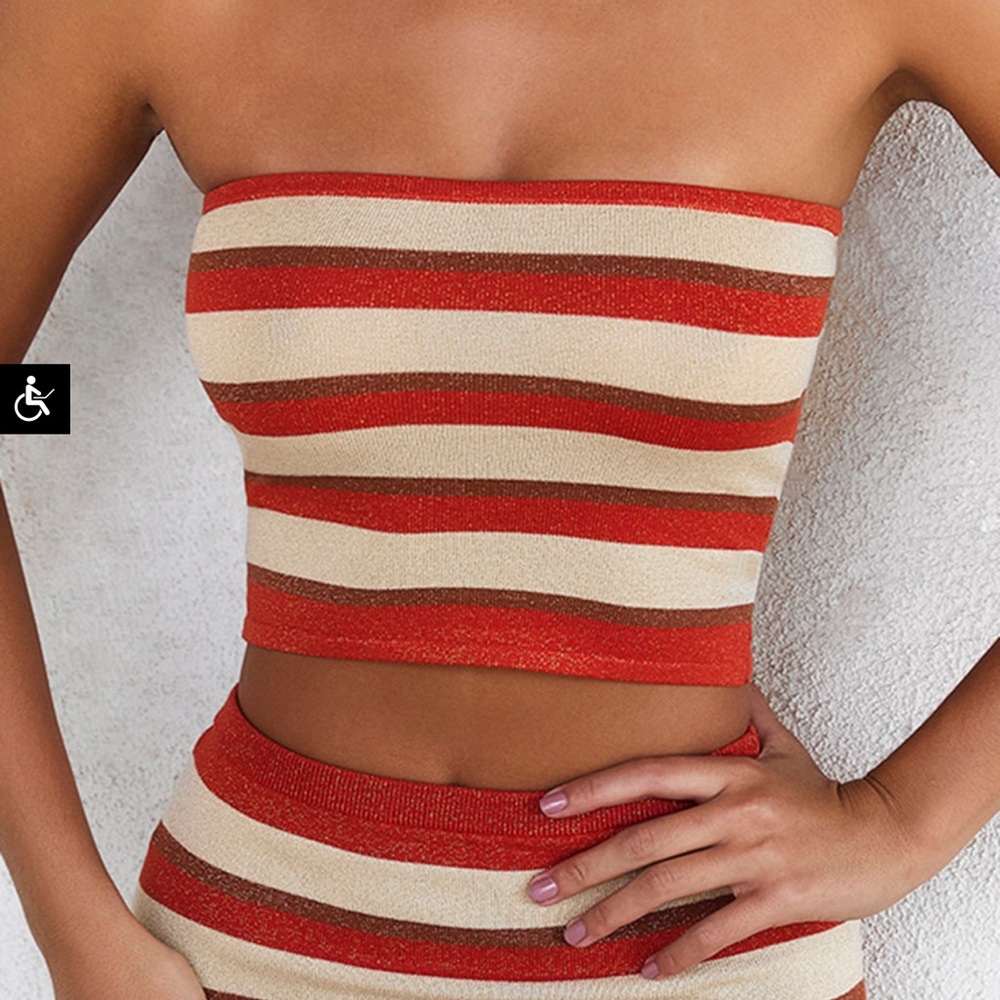 Mistress rocks knit bandeau top